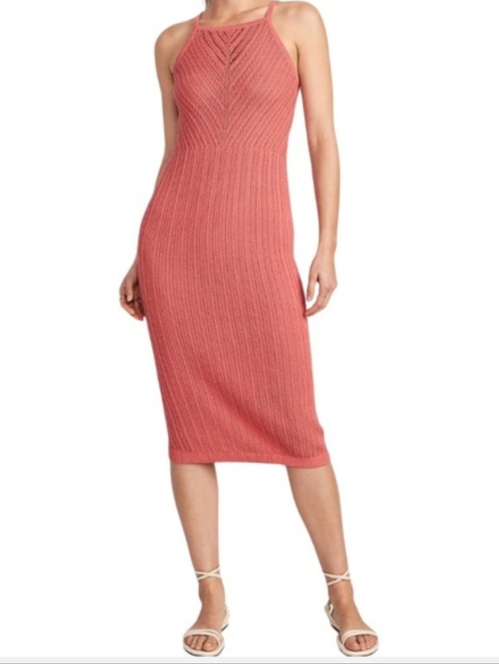 Old Navy NWT Knitted Coral 🪸 Dress Small Tall
